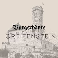 Burg Greifenstein auf beigem Grund